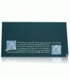 Karácsonyi képeslap - 180x100 mm - felfelé nyitható - ezüstözött dombornyomású