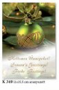 Karácsonyi képeslap - LC/6 méret 110x155 mm - oldalranyitható - elején magyar, angol, német nyelvű üdvözlőszöveg