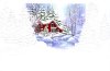 Karácsonyi üdvőzlőlap - 170x115 mm - felfelé nyitható - vakdombor nyomású, aranyozott díszítéssel