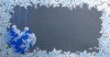 Karácsonyi üdvözlőkártya - 160x90 mm - egylapos - kétféle kék fólianyomással - domborítással