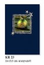 Karácsonyi üdvözlőkártya - LC/6 méret 110x155 mm - oldalra nyitható - aranyozott ablakos borító, színes nyomású betétlappal