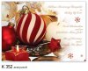   Karácsonyi képeslap - 155x110 mm - felfelé hajtható - aranyozott - kívül magyar-német-angol nyelvű köszöntő - belül üres