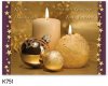  Karácsonyi képeslap - 155x110 mm - felfelé hajtható - kívül magyar és angol nyelvű köszöntő - belül üres