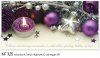   Karácsonyi képeslap - 210x105 mm - felfelé nyitható - ezüstözött - kívül magyar nyelvű köszöntő - belül magyar-angol-német-francia szöveg