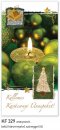   Karácsonyi képeslap - 105x210 mm - oldalra nyitható - aranyozott - kívül magyar nyelvű köszöntő - belül magyar-angol-német szöveg