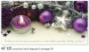    Karácsonyi képeslap - 210x105 mm - felfelé nyitható - ezüstözött - kívül magyar nyelvű köszöntő - belül magyar-angol-német-francia nyelvű szöveggel