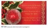     Karácsonyi képeslap - 210x105 mm - felfelé nyitható - aranyozott - kívül magyar-angol-német nyelvű köszöntő - belül magyar-angol-német nyelvű szöveggel