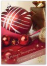  Karácsonyi képeslap - 110x155 mm - oldalra hajtható  - aranyozott - kívül magyar-angol nyelvű köszöntő - belül magyar-angol-német szöveg