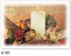  Karácsonyi képeslap - 155x110 mm - felfelé hajtható  - kívül magyar-angol nyelvű köszöntő - belül üres