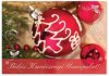   Karácsonyi képeslap - 110x155 mm - oldalra hajtható  - kívül magyar nyelvű köszöntő - belül üres