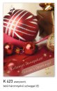 Karácsonyi képeslap - LC/6 - aranyozott díszítés - belül magyar-angol-német köszöntő