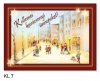 Karácsonyi képeslap - LC/6 - lakkozott (10 db/csomag)